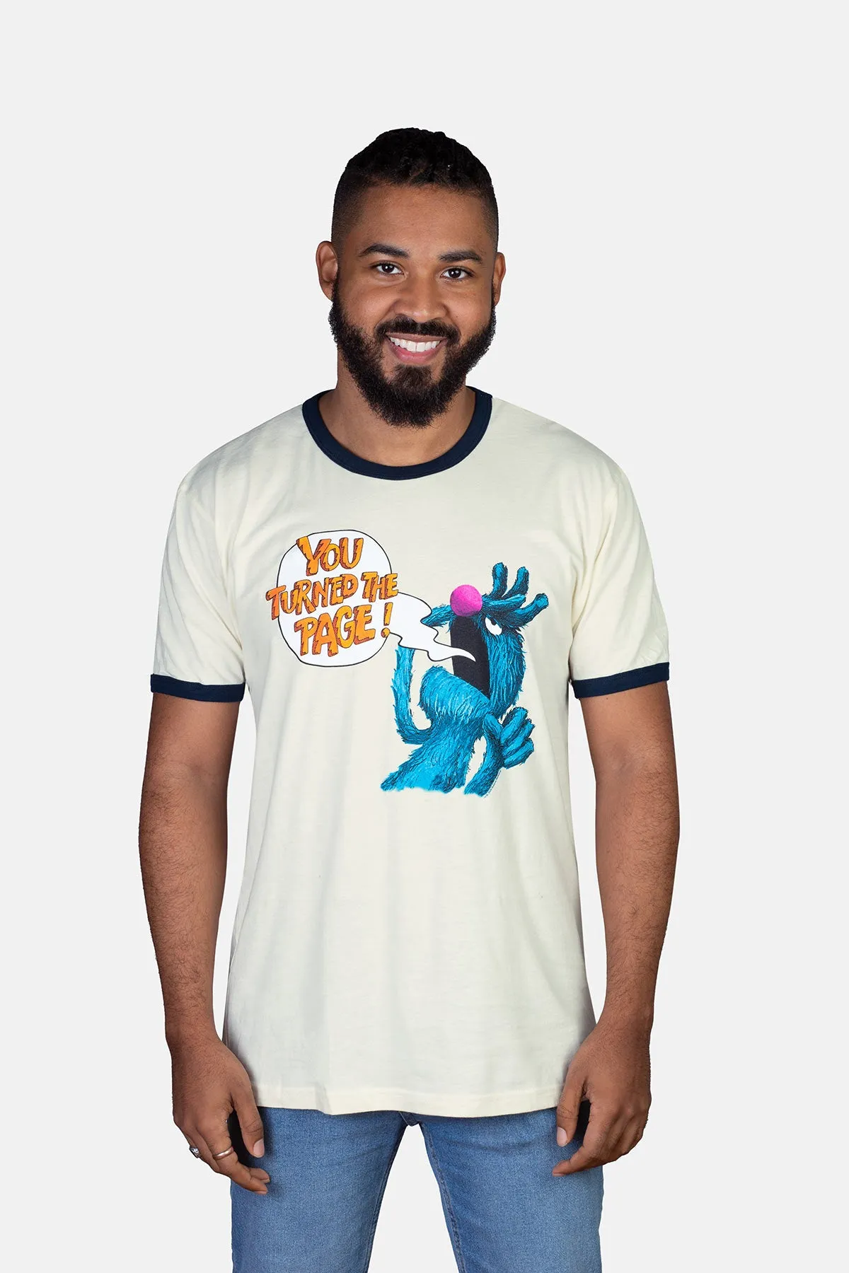 Sesame Street - The Monster at the End of This Book Unisex Ringer T-Shirt