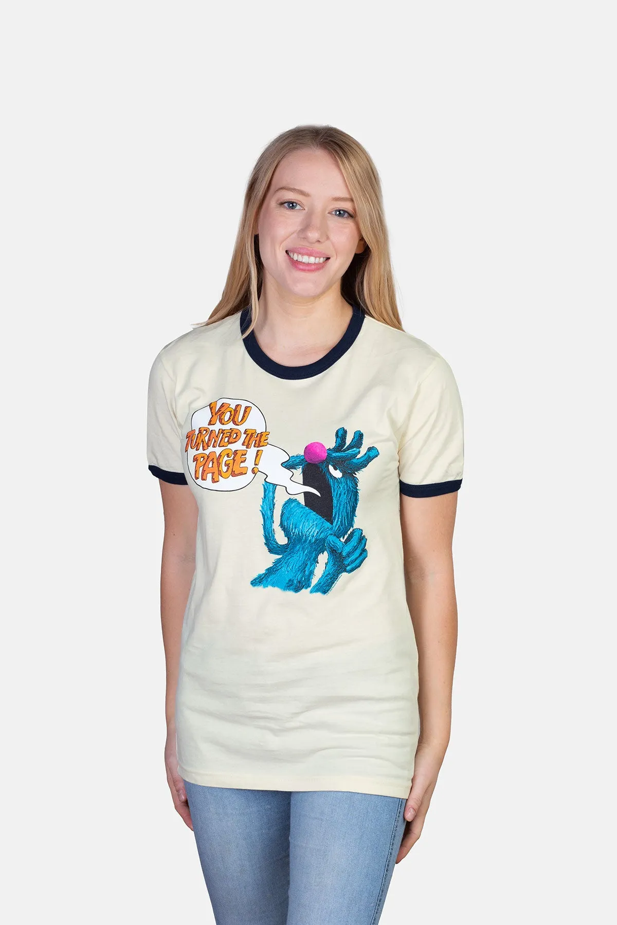 Sesame Street - The Monster at the End of This Book Unisex Ringer T-Shirt