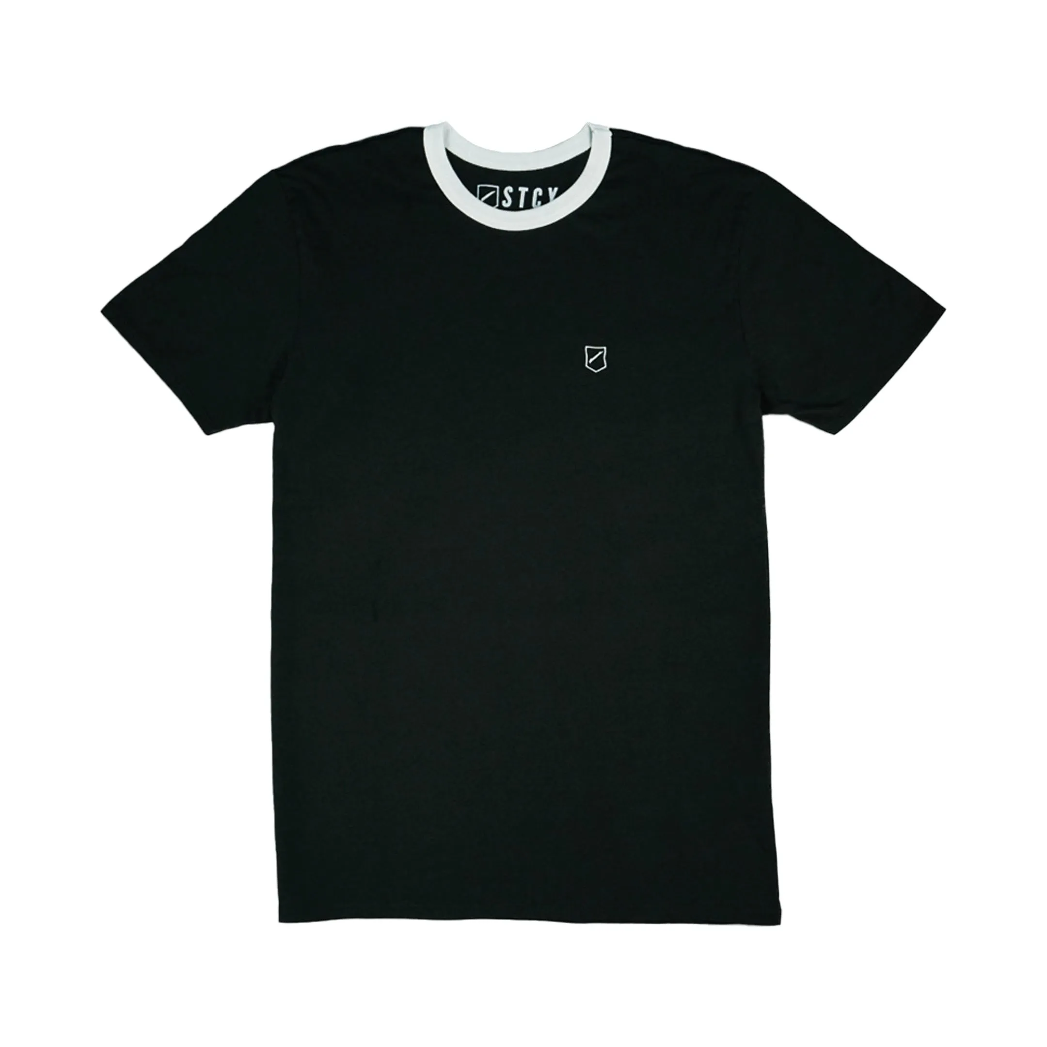 SHIELD RINGER TEE / BLACK