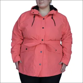 Snow Country Outerwear Women’s Rain Jacket  1X-6X Plus Size Short Trench Coat Manchester