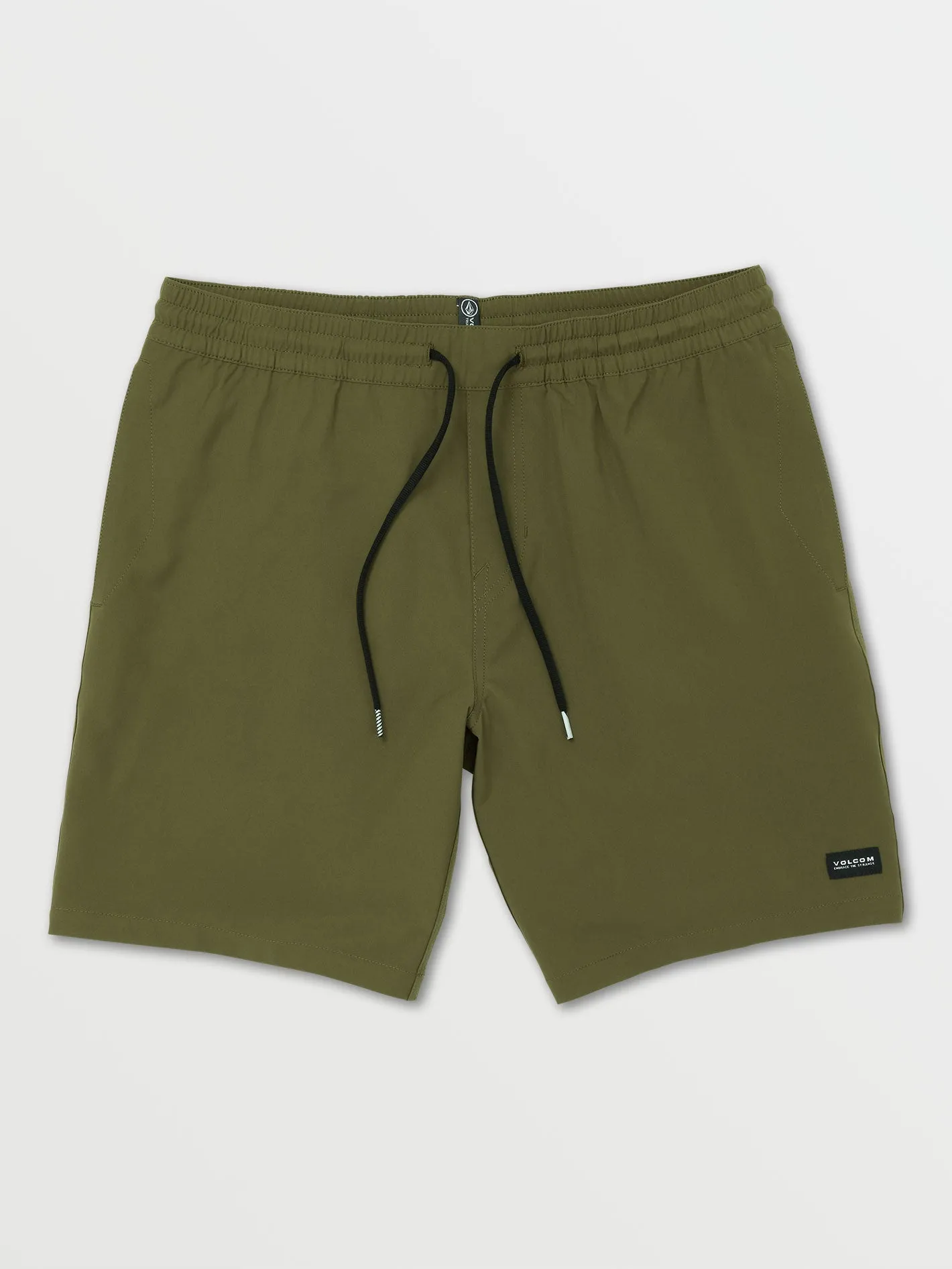 Stones Hybrid Elastic Waist Shorts - Military