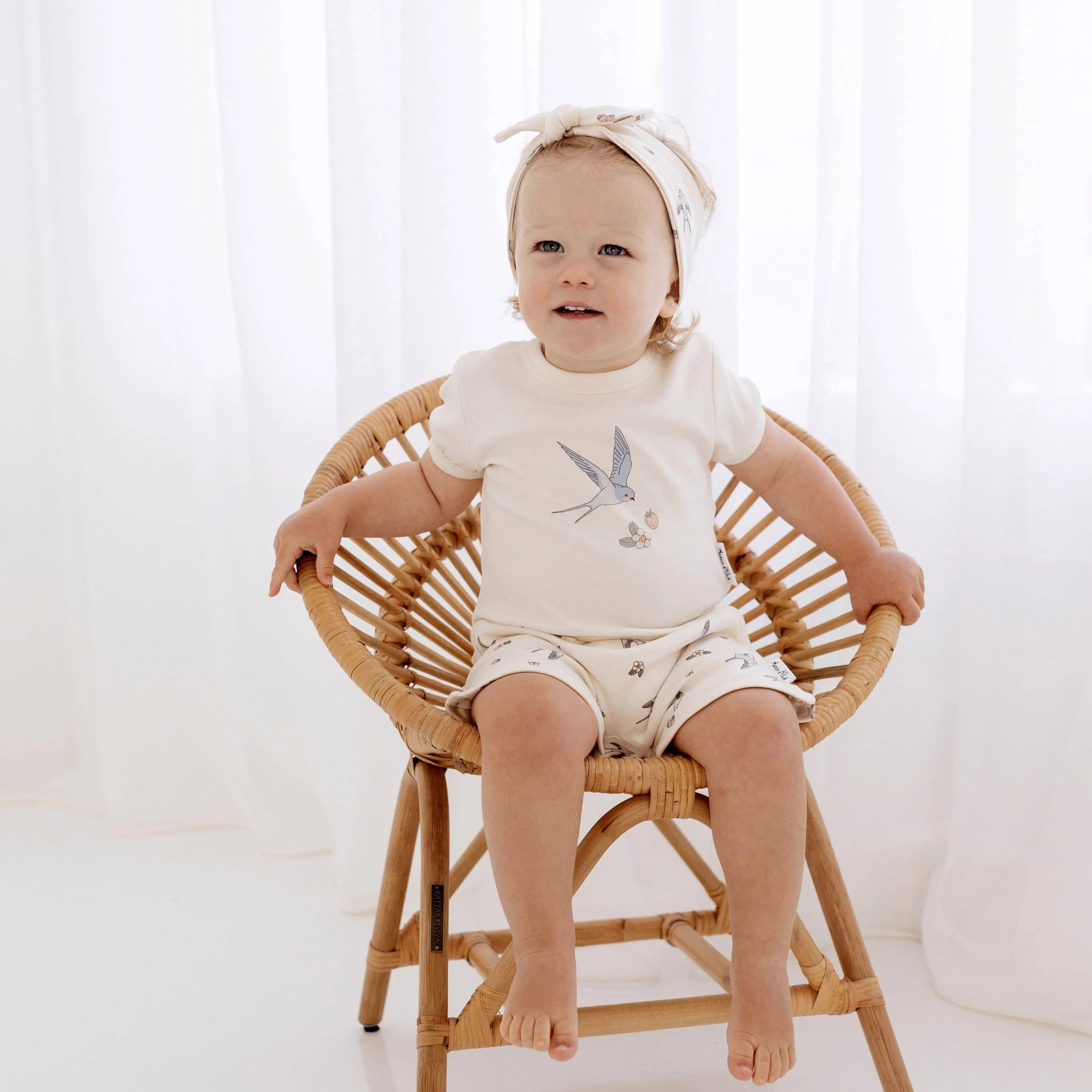 Swallow Baby & Toddler Harem Shorts | 100% Organic Cotton | Adorable Summer Style