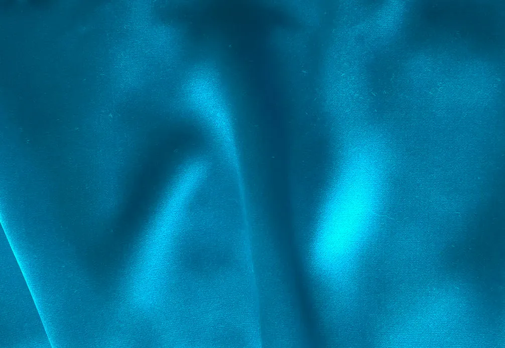 Swimming Pool Blue Silk Charmeuse