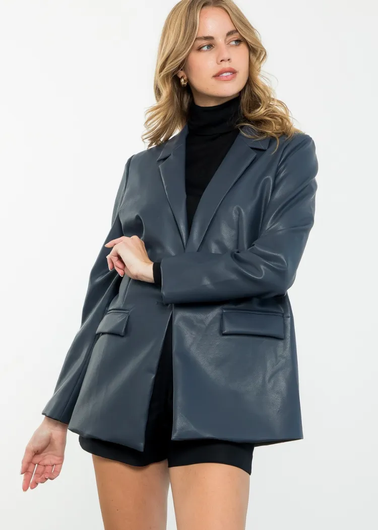 THML Imogen Leather Blazer ***FINAL SALE***