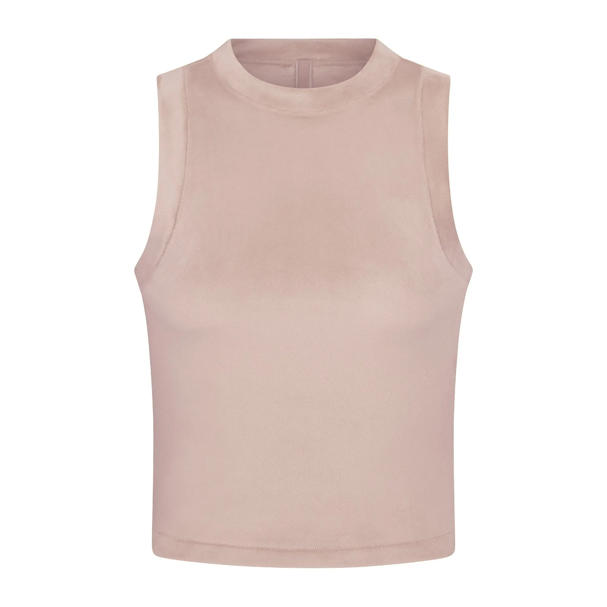 VELOUR CREW NECK TANK | DUSK