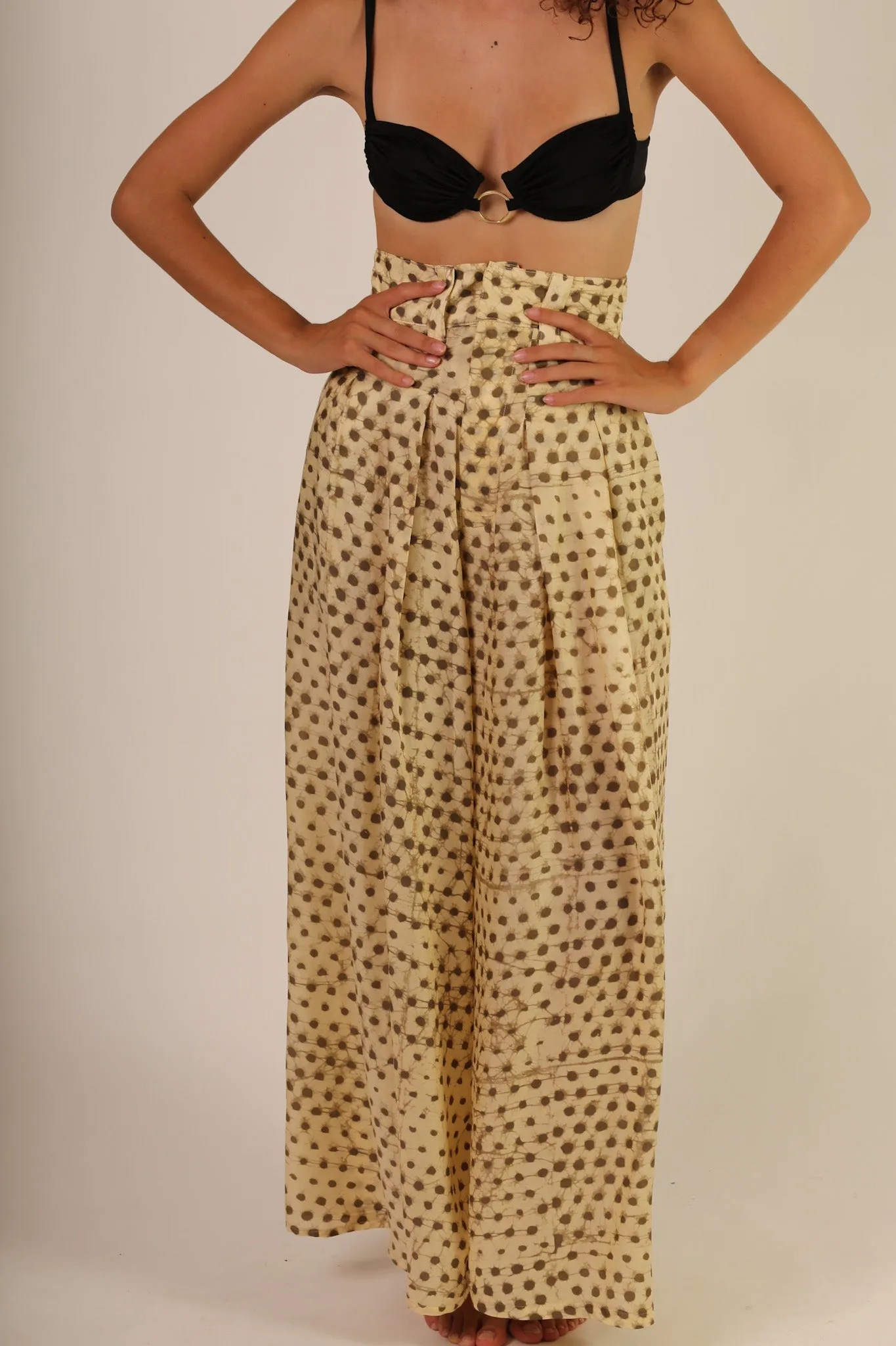 WIDE LEG SILK PANTS PENNY