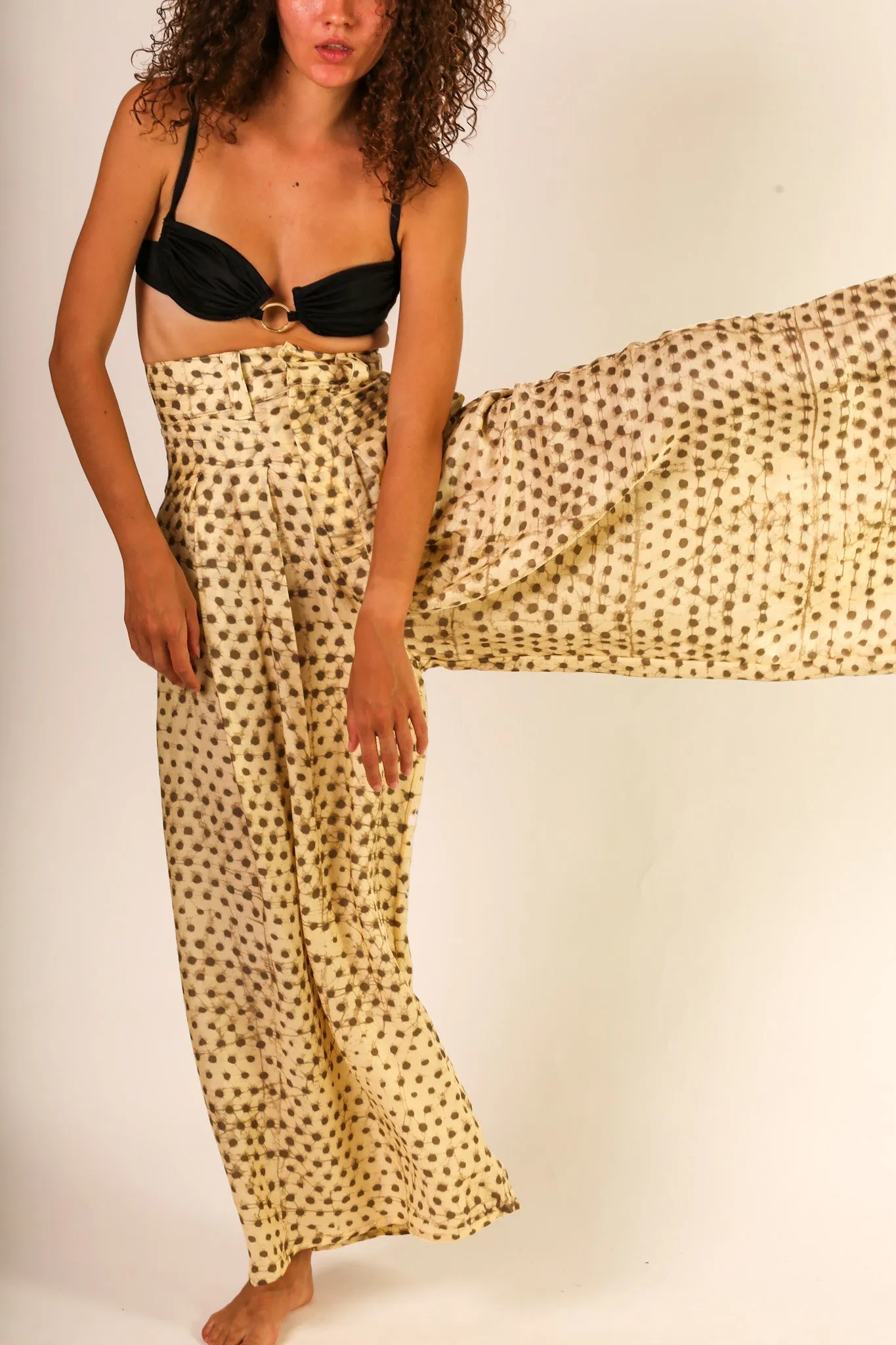 WIDE LEG SILK PANTS PENNY