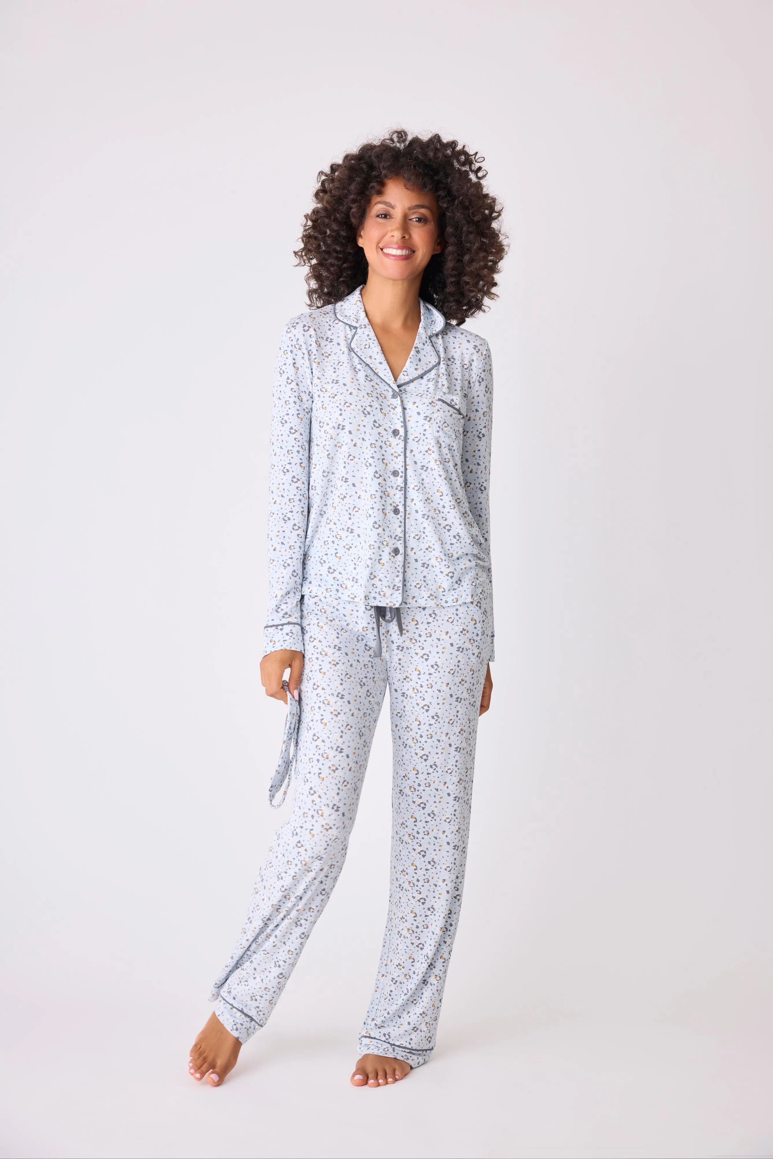 Wild Dreams Modal Floral Leopard PJ Set