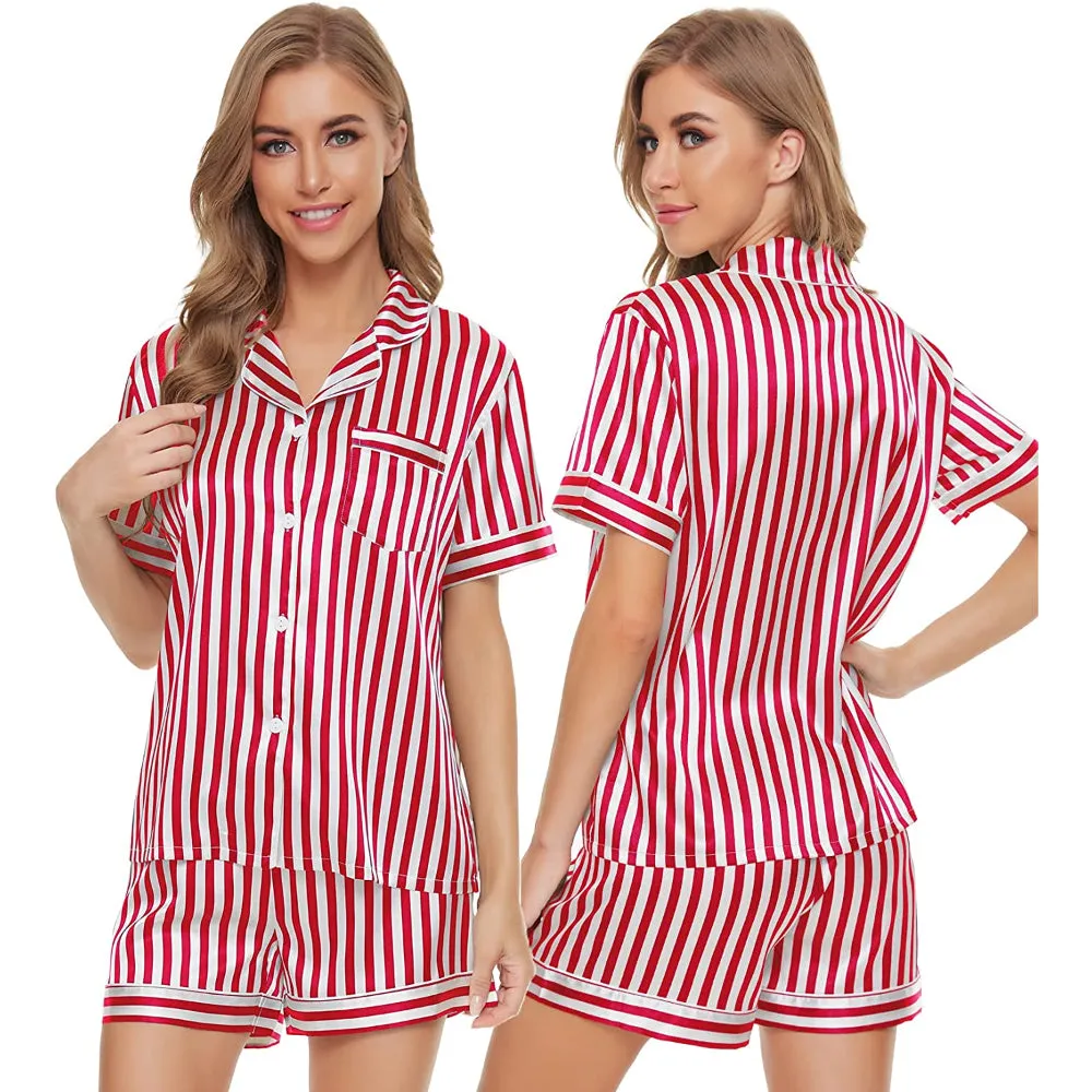 Women's Lounge Sleepwear Striped Sets